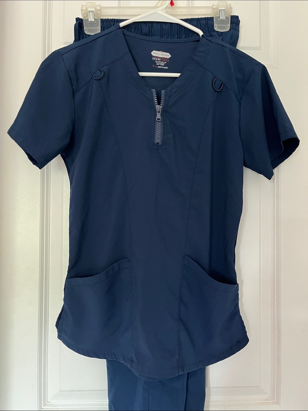 SCRUBAID 2Pc SET TAPERED FIT 4 WAY STRETCH MEDICAL 🏥 UNIFORM SZ.S6-8